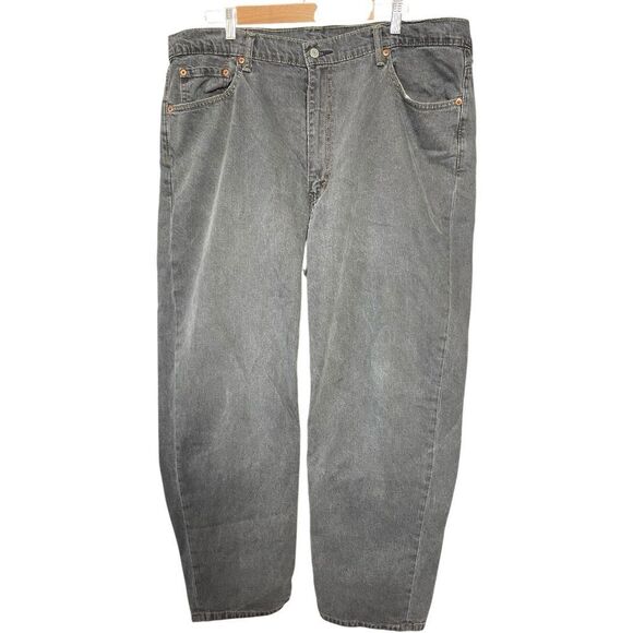 Vintage Levis 550 Gray Straight Legs Relaxed Fit Jeans - Picture 1 of 8